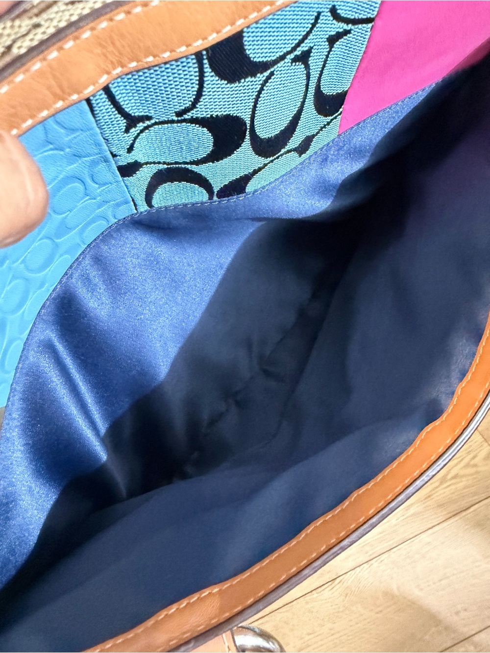 Vintage Coach patchwork NEW - Picture 8 of 12